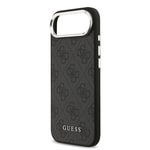 Apple iPhone 17 Air Kılıf Guess Orjinal Lisanslı M-safe Şarj Özellikli 4G Klasik Yazı Logolu Kapak