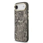 Apple iPhone 17 Air Kılıf Guess Orjinal Lisanslı M-safe Şarj Özellikli Yazı Logolu Python Desenli Kapak