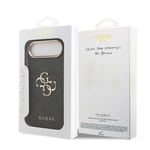 Apple iPhone 17 Air Kılıf Guess Orjinal Lisanslı Gold Metal Kamera Çerçeveli 4G Desenli Metal Büyük 4G ve Yazı Logolu Kapak