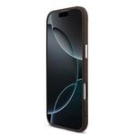 Apple iPhone 17 Air Kılıf Guess Orjinal Lisanslı Gümüş Metal Kamera Çerçeveli 4G Desenli Metal Büyük 4G ve Yazı Logolu Kapak