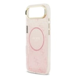 Apple iPhone 17 Air Kılıf Guess Orjinal Lisanslı M-safe Şarj Özellikli 4G Desenli Simli Silikon Kapak