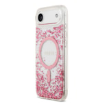 Apple iPhone 17 Air Kılıf Guess Orjinal Lisanslı M-safe Şarj Özellikli Transparan Resin Bottom Kapak