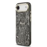 Apple iPhone 17 Air Kılıf Guess Orjinal Lisanslı M-safe Şarj Özellikli Yazı Logolu Python Desenli Kapak