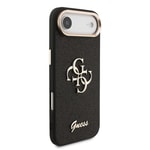 Apple iPhone 17 Air Kılıf Guess Orjinal Lisanslı 4G Büyük Metal Kamera Çerçeveli ve Logolu Glitter Kapak