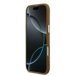 Apple iPhone 17 Air Kılıf Guess Orjinal Lisanslı M-safe Şarj Özellikli PU Deri Metal Kamera Çerçeveli Üçgen Logolu Kapak