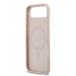 Apple iPhone 17 Air Kılıf Guess Orjinal Lisanslı M-safe Şarj Özellikli Yazı Logolu Circle Classic Kapak