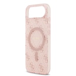 Apple iPhone 17 Air Kılıf Guess Orjinal Lisanslı M-safe Şarj Özellikli IML Baskılı Klasik Logolu 4G Desenli Kapak
