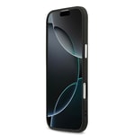 Apple iPhone 17 Air Kılıf Guess Orjinal Lisanslı M-safe Şarj Özellikli Sıcak Baskılı Klasik Yazı Logolu PU Deri Peony Kapak