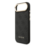 Apple iPhone 17 Air Kılıf Guess Orjinal Lisanslı M-safe Şarj Özellikli Askılı ve 4G Logo Kartlıklı Kapak