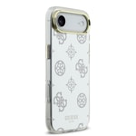 Apple iPhone 17 Air Kılıf Guess Orjinal Lisanslı Metal Kamera Çerçeveli Simli Aynalı Kapak