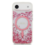 Apple iPhone 17 Air Kılıf Guess Orjinal Lisanslı M-safe Şarj Özellikli Transparan Resin Bottom Kapak