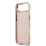 Apple iPhone 17 Air Kılıf Guess Orjinal Lisanslı M-safe Şarj Özellikli 4G Desenli PU Metal Plaka Klasik Logolu Kapak