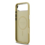 Apple iPhone 17 Air Kılıf Guess Orjinal Lisanslı M-safe Şarj Özellikli Metal Kamera Çerçeveli Üçgen Logolu Glitter Kapak