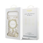 Apple iPhone 17 Air Kılıf Guess Orjinal Lisanslı M-safe Şarj Özellikli Transparan Resin Bottom Kapak