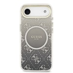 Apple iPhone 17 Air Kılıf Guess Orjinal Lisanslı M-safe Şarj Özellikli 4G Desenli Simli Silikon Kapak