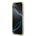 Apple iPhone 17 Air Kılıf Guess Orjinal Lisanslı M-safe Şarj Özellikli Simli Çiçek Desenli Metal Kamera Çerçeveli Üçgen Logolu Kapak