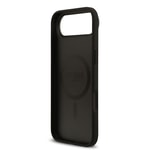 Apple iPhone 17 Air Kılıf Guess Orjinal Lisanslı M-safe Şarj Özellikli Taneli Çiçek Tasarımlı Metal Yazı Logolu Kapak