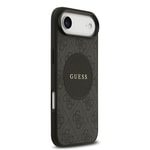 Apple iPhone 17 Air Kılıf Guess Orjinal Lisanslı M-safe Şarj Özellikli Yazı Logolu Circle Classic Kapak