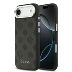 Apple iPhone 17 Air Kılıf Guess Orjinal Lisanslı M-safe Şarj Özellikli Sıcak Baskılı Klasik Yazı Logolu PU Deri Peony Kapak