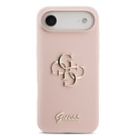 Apple iPhone 17 Air Kılıf Guess Orjinal Lisanslı Grained Yazı Logolu Kapak