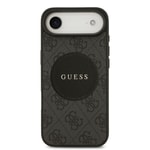 Apple iPhone 17 Air Kılıf Guess Orjinal Lisanslı M-safe Şarj Özellikli Yazı Logolu Circle Classic Kapak