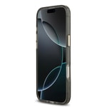 Apple iPhone 17 Air Kılıf Guess Orjinal Lisanslı M-safe Şarj Özellikli Simli Çiçek Desenli Metal Kamera Çerçeveli Üçgen Logolu Kapak