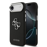Apple iPhone 17 Air Kılıf Guess Orjinal Lisanslı PU Deri 4G Büyük Metal Logo Dizaynlı Kapak