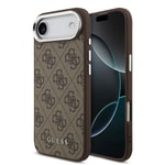 Apple iPhone 17 Air Kılıf Guess Orjinal Lisanslı M-safe Şarj Özellikli 4G Klasik Yazı Logolu Kapak