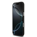 Apple iPhone 17 Air Kılıf Guess Orjinal Lisanslı M-safe Şarj Özellikli Gümüş Metal Kamera Çerçeveli Üçgen Logo 4G Desenli Kapak