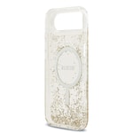 Apple iPhone 17 Air Kılıf Guess Orjinal Lisanslı M-safe Şarj Özellikli Transparan Resin Bottom Kapak