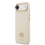 Apple iPhone 17 Air Kılıf Guess Orjinal Lisanslı M-safe Şarj Özellikli Grained Yazı ve Taşlı 4G Logolu Kapak
