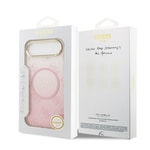 Apple iPhone 17 Air Kılıf Guess Orjinal Lisanslı M-safe Şarj Özellikli 4G Desenli Simli Silikon Kapak