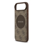 Apple iPhone 17 Air Kılıf Guess Orjinal Lisanslı M-safe Şarj Özellikli Yazı Logolu Circle Classic Kapak