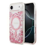 Apple iPhone 17 Air Kılıf Guess Orjinal Lisanslı M-safe Şarj Özellikli Transparan Resin Bottom Kapak