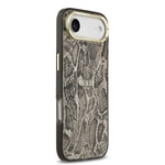 Apple iPhone 17 Air Kılıf Guess Orjinal Lisanslı M-safe Şarj Özellikli Yazı Logolu Python Desenli Kapak