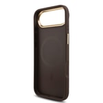 Apple iPhone 17 Air Kılıf Guess Orjinal Lisanslı M-safe Şarj Özellikli 4G Metal Büyük Logolu Kartlıklı Kapak