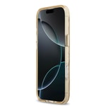 Apple iPhone 17 Air Kılıf Guess Orjinal Lisanslı M-safe Şarj Özellikli Üçgen Logolu Simli Leopar Desenli Kapak