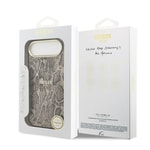 Apple iPhone 17 Air Kılıf Guess Orjinal Lisanslı M-safe Şarj Özellikli Yazı Logolu Python Desenli Kapak