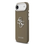 Apple iPhone 17 Air Kılıf Guess Orjinal Lisanslı Grained 4G Metal Büyük Logolu Kapak