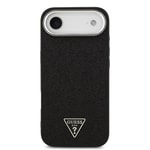 Apple iPhone 17 Air Kılıf Guess Orjinal Lisanslı M-safe Şarj Özellikli Metal Kamera Çerçeveli Üçgen Logolu Glitter Kapak