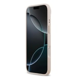 Apple iPhone 17 Air Kılıf Guess Orjinal Lisanslı M-safe Şarj Özellikli Sıcak Baskılı Yazı Logolu PU Deri Peony Kapak