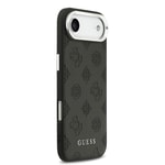 Apple iPhone 17 Air Kılıf Guess Orjinal Lisanslı M-safe Şarj Özellikli Sıcak Baskılı Klasik Yazı Logolu PU Deri Peony Kapak