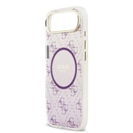 Apple iPhone 17 Air Kılıf Guess Orjinal Lisanslı M-safe Şarj Özellikli 4G Desenli Simli Silikon Kapak