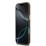Apple iPhone 17 Air Kılıf Guess Orjinal Lisanslı M-safe Şarj Özellikli Gold Metal Kamera Çerçeveli Taşlı Üçgen Logo 4G Desenli Kapak