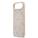 Apple iPhone 17 Air Kılıf Guess Orjinal Lisanslı M-safe Şarj Özellikli Yazı Logolu Circle Classic Kapak