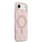 Apple iPhone 17 Air Kılıf Guess Orjinal Lisanslı M-safe Şarj Özellikli IML Baskılı Klasik Logolu 4G Desenli Kapak