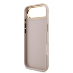Apple iPhone 17 Air Kılıf Guess Orjinal Lisanslı Gold Metal Kamera Çerçeveli 4G Desenli Metal Büyük 4G ve Yazı Logolu Kapak