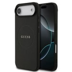 Apple iPhone 17 Air Kılıf Guess Orjinal Lisanslı M-safe Şarj Özellikli Yazı Logolu PU Deri Kapak