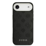 Apple iPhone 17 Air Kılıf Guess Orjinal Lisanslı M-safe Şarj Özellikli Sıcak Baskılı Klasik Yazı Logolu PU Deri Peony Kapak