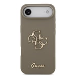 Apple iPhone 17 Air Kılıf Guess Orjinal Lisanslı Grained Yazı Logolu Kapak